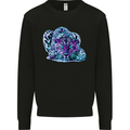 Cololurful Leopard Wild Cat Panther Kids Sweatshirt Jumper Black