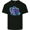 Cololurful Leopard Wild Cat Panther Mens Cotton T-Shirt Tee Top Black