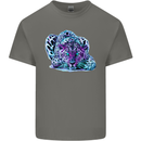 Cololurful Leopard Wild Cat Panther Mens Cotton T-Shirt Tee Top Charcoal