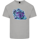 Cololurful Leopard Wild Cat Panther Mens Cotton T-Shirt Tee Top Sports Grey