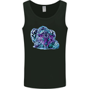 Cololurful Leopard Wild Cat Panther Mens Vest Tank Top Black