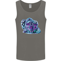 Cololurful Leopard Wild Cat Panther Mens Vest Tank Top Charcoal