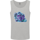 Cololurful Leopard Wild Cat Panther Mens Vest Tank Top Sports Grey
