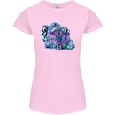 Cololurful Leopard Wild Cat Panther Womens Petite Cut T-Shirt Light Pink