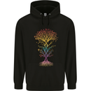 Colourful DNA Tree Biology Science Childrens Kids Hoodie Black