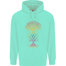 Colourful DNA Tree Biology Science Childrens Kids Hoodie Peppermint