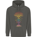 Colourful DNA Tree Biology Science Childrens Kids Hoodie Storm Grey