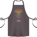 Colourful DNA Tree Biology Science Cotton Apron 100% Organic Dark Grey