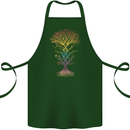 Colourful DNA Tree Biology Science Cotton Apron 100% Organic Forest Green