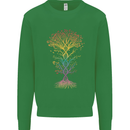 Colourful DNA Tree Biology Science Kids Sweatshirt Jumper Irish Green