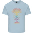 Colourful DNA Tree Biology Science Kids T-Shirt Childrens Light Blue