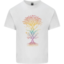 Colourful DNA Tree Biology Science Kids T-Shirt Childrens White