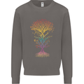 Colourful DNA Tree Biology Science Mens Sweatshirt Jumper Charcoal