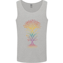 Colourful DNA Tree Biology Science Mens Vest Tank Top Sports Grey