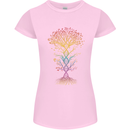 Colourful DNA Tree Biology Science Womens Petite Cut T-Shirt Light Pink