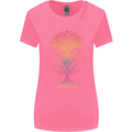 Colourful DNA Tree Biology Science Womens Wider Cut T-Shirt Azalea