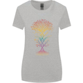 Colourful DNA Tree Biology Science Womens Wider Cut T-Shirt Sports Grey