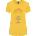 Colourful DNA Tree Biology Science Womens Wider Cut T-Shirt Yellow