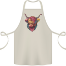 Colourful Highland Cow Cotton Apron 100% Organic Natural