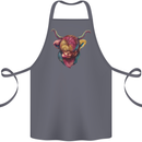 Colourful Highland Cow Cotton Apron 100% Organic Steel