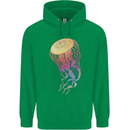 Colourful Jellyfish Ocean Life Childrens Kids Hoodie Irish Green