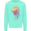 Colourful Jellyfish Ocean Life Kids Sweatshirt Jumper Peppermint