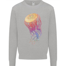 Colourful Jellyfish Ocean Life Kids Sweatshirt Jumper Sports Grey