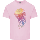 Colourful Jellyfish Ocean Life Kids T-Shirt Childrens Light Pink