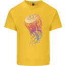 Colourful Jellyfish Ocean Life Kids T-Shirt Childrens Yellow