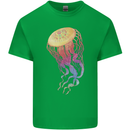 Colourful Jellyfish Ocean Life Mens Cotton T-Shirt Tee Top Irish Green