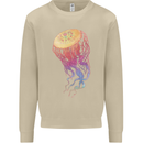 Colourful Jellyfish Ocean Life Mens Sweatshirt Jumper Sand