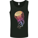 Colourful Jellyfish Ocean Life Mens Vest Tank Top Black