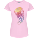 Colourful Jellyfish Ocean Life Womens Petite Cut T-Shirt Light Pink