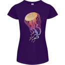 Colourful Jellyfish Ocean Life Womens Petite Cut T-Shirt Purple