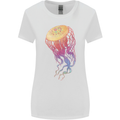 Colourful Jellyfish Ocean Life Womens Wider Cut T-Shirt White