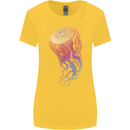 Colourful Jellyfish Ocean Life Womens Wider Cut T-Shirt Yellow