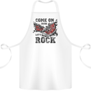 Come on Dude Let's Rock Trainers Cotton Apron 100% Organic White