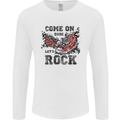 Come on Dude Let's Rock Trainers Mens Long Sleeve T-Shirt White