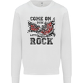 Come on Dude Let's Rock Trainers Mens Sweatshirt Jumper White