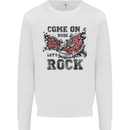 Come on Dude Let's Rock Trainers Mens Sweatshirt Jumper White