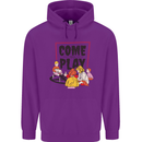 Come to Play Lets Summon Demons Ouija Board Childrens Kids Hoodie Purple