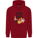 Come to Play Lets Summon Demons Ouija Board Childrens Kids Hoodie Red