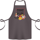 Come to Play Lets Summon Demons Ouija Board Cotton Apron 100% Organic Dark Grey