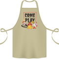 Come to Play Lets Summon Demons Ouija Board Cotton Apron 100% Organic Khaki