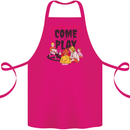 Come to Play Lets Summon Demons Ouija Board Cotton Apron 100% Organic Pink