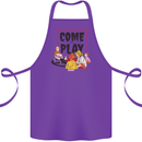 Come to Play Lets Summon Demons Ouija Board Cotton Apron 100% Organic Purple