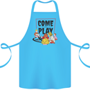 Come to Play Lets Summon Demons Ouija Board Cotton Apron 100% Organic Turquoise