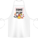 Come to Play Lets Summon Demons Ouija Board Cotton Apron 100% Organic White