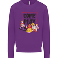 Come to Play Lets Summon Demons Ouija Board Kids Sweatshirt Jumper Purple