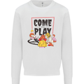 Come to Play Lets Summon Demons Ouija Board Kids Sweatshirt Jumper White